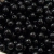 Bola lisa 8mm leitosa preta