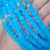 Rondela de cristal azul de 10mm, com 60 peças em um fio, ideal para artesanato.