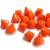 Pingente pião 28x32mm laranja