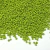 Miçangas verdes 12/0 com acabamento leitoso 