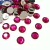 Chaton redondo com furo 14mm rosa