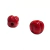 Murano na cor vermelho, formato pitanga, com 28x29mm para bijuteria