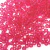 Miçangas transparentes rosa de 10mm, ideal para artesanato e tererê.