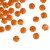 Contas acrílicas sextavadas transparentes de 16mm na cor laranja