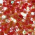 Paetê 5mm Transparente ab vermelho