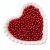 Pérola inteira abs 4mm vermelho