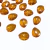 Gotas acrílicas marrom claro transparentes