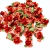 Rococó vermelho com folha