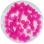 pedrarias quadradas passantes na cor rosa, medindo 8x8mm