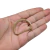 Meia argola de metal dourado de 40mm