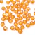 Conta Acrílica Sextavada 12mm Laranja