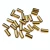 Tubo abs 9x19mm dourado