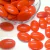 Pastilha resina oval 30x43mm laranja
