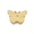 Borboleta de madeira com medidas de 6cm x 7,6cm.