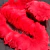 Boa de pluma de ganso vermelho
