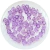 pedrarias quadradas transparentes de 8x8mm em tons de roxo