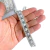 Fita decorativa com strass e pérolas de 14mm, ideal para personalizar e decorar