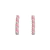 Aplique emborrachado em formato de marshmallow nas cores rosa e branco, ideal para artesanato.