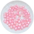 miçanga quadrada passante 10x10mm rosa