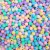 Bolas lisa leitosa coloridas de 6mm, em diversas cores pastel, ideais para artesanato.