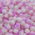 Pérolas craqueladas multicores de 10mm, com uma mistura de tons rosa e branco