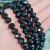 Rondela de cristal preto de 10mm, mostrando 60 peças em um fio