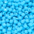 Quadrados leitosos azuis de 8x8mm em embalagem de 250g