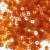 Paetê 4mm Redondo Transparente Listrado Laranja Escuro 500g