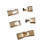Fivela 25x12mm dourado