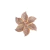 Flor de strass decorativa com detalhes brilhantes em forma de flor.