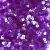 Paetê 4mm transparente roxo