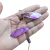 Fio de madrepérola com formato de folhas em tons de roxo