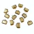Terminal para colagem retangular dourado