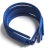 Tiara encapada azul com 12 unidades