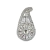 Aplique termocolante strass