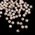 Bolas de resina lisas mescladas de 8mm em tons de creme e marrom, perfeitas para artesanato.