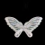 Aplique borboleta termocolante