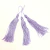 Pingentes de seda lilás tassel com 9 cm