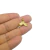 Pingente em forma de cauda de sereia, dourado, medindo 15x16mm