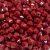 Beads quadrados passantes de 10x10mm em cor vermelha