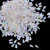 Gota Lisa transparente de 4x8mm, com efeito boreal, em embalagem de 500g