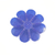 Caixa organizadora em formato de flor com 8 divisórias na cor azul.