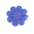 Caixa organizadora em formato de flor com 8 divisórias na cor azul.