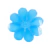 Caixa organizadora em formato de flor azul com 8 divisórias para pedrarias.