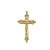 Pingente de cruz com a figura de Cristo, medindo 59x35mm, ideal para artesanato.