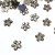 Chaton flor 12mm prateado para colagem