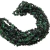 Fio Cascalho Pintinhas Sintético na cor verde e preto, ideal para artesanato.