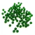 Conta de cristal sextavado verde 8mm, ideal para artesanato.