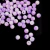 Bolas de resina mescladas em tons de roxo