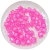Miçangas quadradas transparentes de 10x10mm na cor rosa
